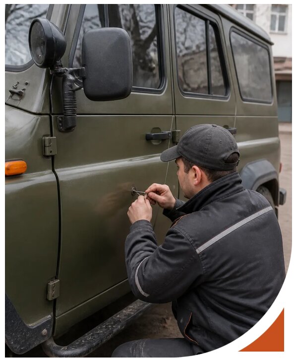 Профессиональное вскрытие автомобиля УАЗ без повреждений в Дедовске
